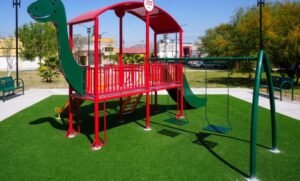 Avanza rehabilitación de la plaza Villamagna en Ramos Arizpe